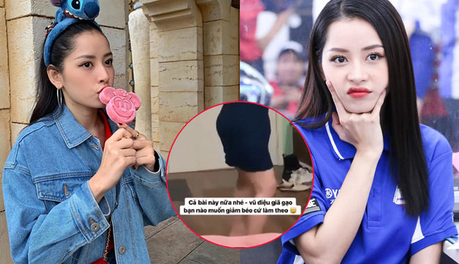Vừa than béo, Chi Pu được mẹ “thị phạm” 2 bài tập giúp đốt cháy calo