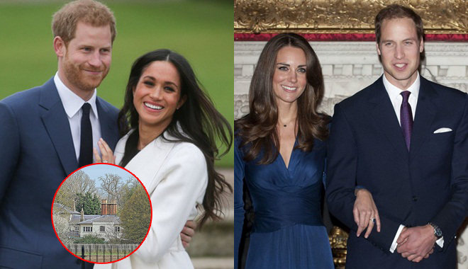 Hành động trái ngược của 2 cô con dâu Hoàng gia Anh Meghan và Kate 