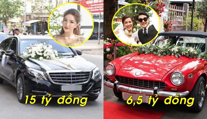 Lóa mắt trước siêu xe tiền tỷ trong đám cưới sao Việt 