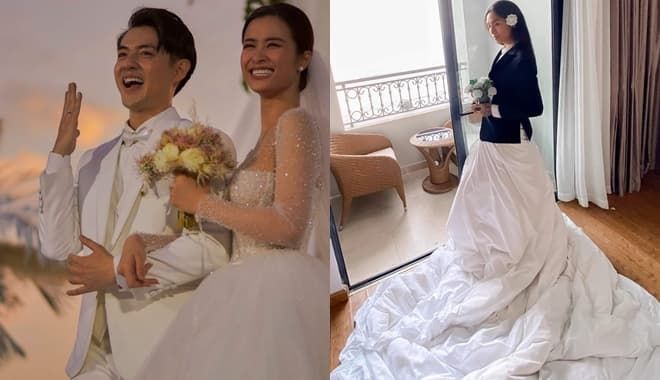 Nhi - Thắng khoe nhẫn cưới, BB Trần cuốn chăn đi dự đám cưới thế kỷ