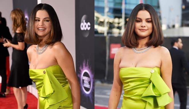 Selena Gomez diện váy o ép vòng 1, rạng rỡ trên thảm đỏ AMA 2019