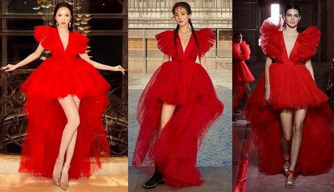 So kè nhan sắc các người đẹp Á - Âu trong kiểu váy đỏ "quốc dân" 