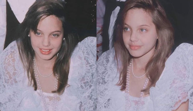 "Tiên hắc ám" Angelina Jolie "hớp hồn" fans với loạt ảnh hồi 11 tuổi