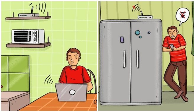Các vật dụng quen thuộc khiến sóng Wi-Fi nhà bạn chập chờn, ì ạch