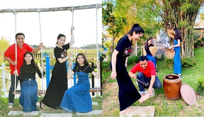 Đẳng cấp chiều vợ: Quyền Linh rửa chân cho bà xã khi thăm nhà em trai