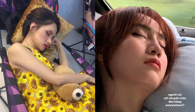 Sao Việt bị "dìm hàng" lúc ngủ: Hà Hồ, Hương Giang vẫn xinh đẹp