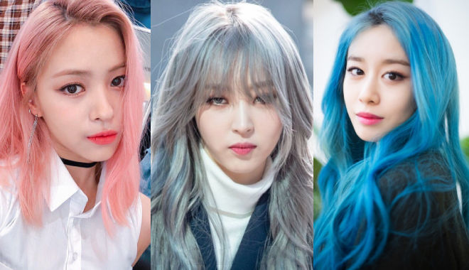 Màu tóc sao Hàn lăng xê năm 2020: Tóc hồng nhạt, xanh dương chiếm sóng