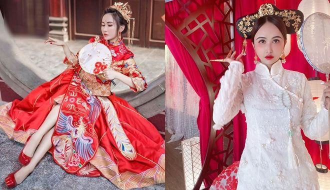 Vợ hai Minh Nhựa khoe ảnh phong cách Trung Hoa làm dân tình hú hồn