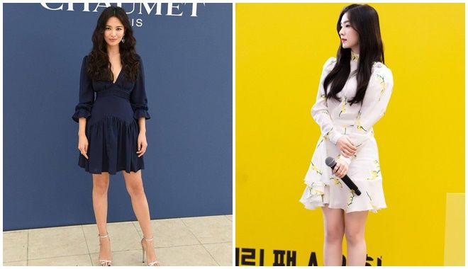 Irene, Song Hye Kyo cùng lăng xê váy ngắn “hack” chiều cao siêu đỉnh