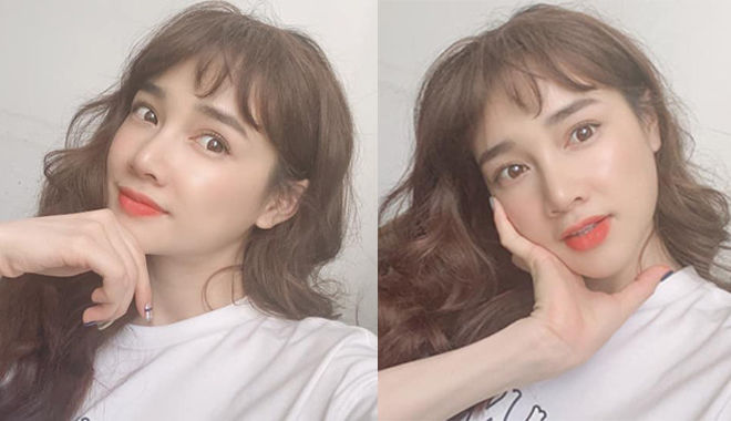 Nhã Phương được khen ngợi nhan sắc khi đổi sang mái tóc xoăn 