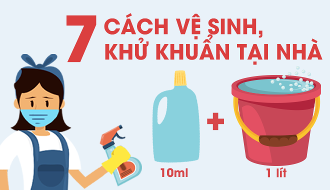 Bộ Y Tế chỉ ra 7 cách vệ sinh, khử khuẩn tại nhà phòng dịch Covid-19
