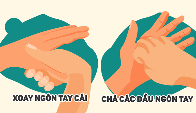 Infographic: 6 bước rửa tay bằng dung dịch sát khuẩn ngừa virus Corona