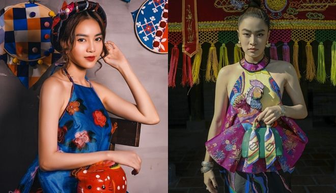 Sao Việt diện áo yếm: Lan Ngọc gợi cảm, Hoàng Thùy Linh hiện đại