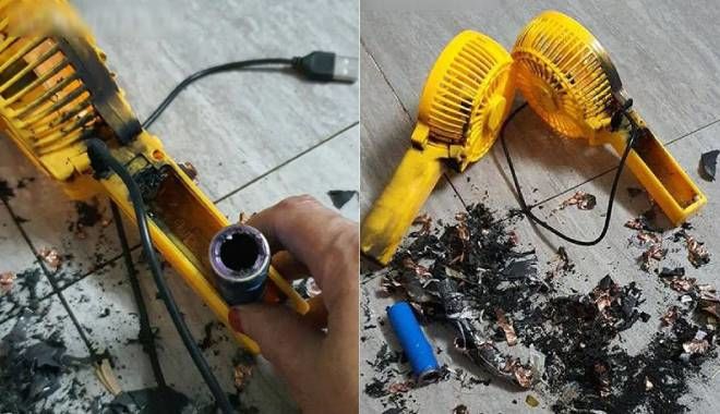 Vừa cắm sạc 30 phút quạt mini đã phát nổ, mẹ Hà Nội lên tiếng cảnh báo