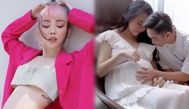 Cường Đôla hạnh phúc bên vợ bầu, Tóc Tiên khoe vòng 1 lấp ló gợi cảm