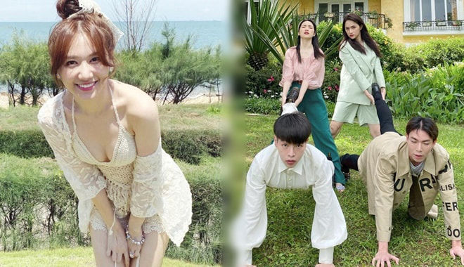Hari Won hiếm hoi diện bikini gợi cảm, "Hoa dâm bụt" chụp ảnh bá đạo