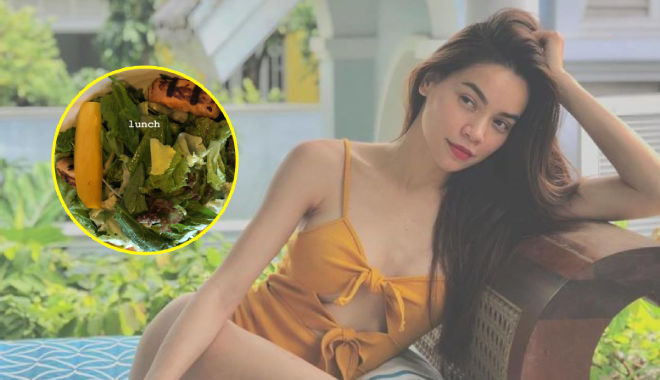 Học theo Hồ Ngọc Hà ăn salad đúng cách giúp giữ vóc dáng thon gọn 