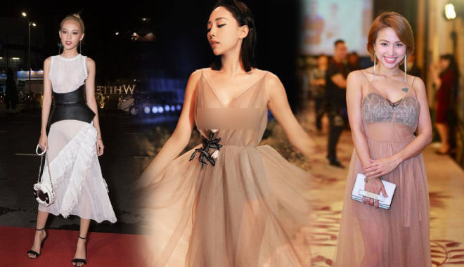 Mỹ nhân Việt gây “thị phi” vì váy mỏng tang: Tóc Tiên lộ điểm nhạy cảm