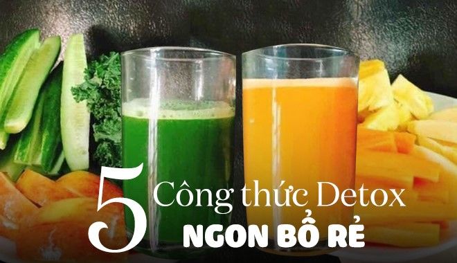 Công thức làm detox giúp đẹp dáng sáng da từ nguyên liệu nhà bếp 