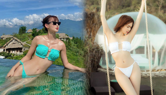 Hè đến, mỹ nhân Việt thi nhau diện bikini "tí hon": Sun Ht nóng bỏng