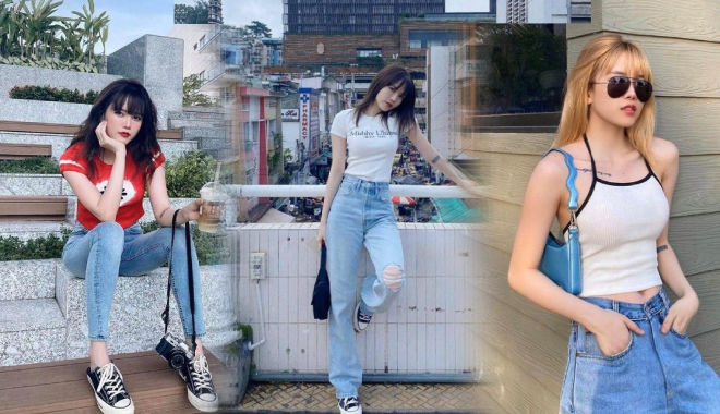 Thiều Bảo Trâm biến hóa đa dạng với quần jeans cực chất