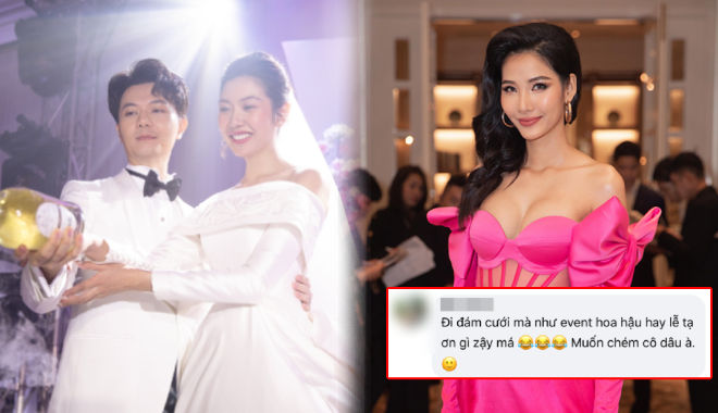 Đám cưới Thúy Vân: Hoàng Thùy mặc đồ nổi, "thích giật spotlight"