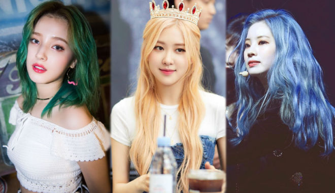Màu tóc "để đời" của các idol Hàn: Da Hyun xanh tiên tử, Joy đỏ rực