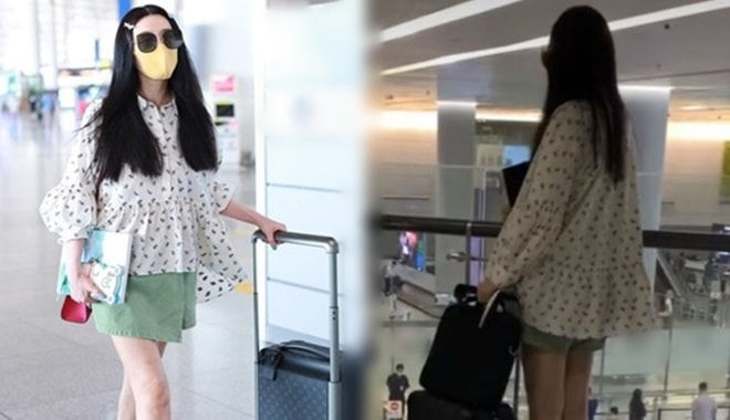 Thất thế hậu scandal, Phạm Băng Băng xuất hiện xuề xòa tại sân bay