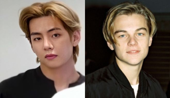 Để tóc vàng lãng tử, V (BTS) được ví đẹp như Leonardo DiCaprio