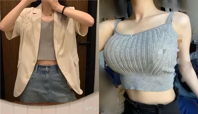 Vòng 1 khủng gợi cảm đấy nhưng ngực lép cũng thanh lịch và thu hút 