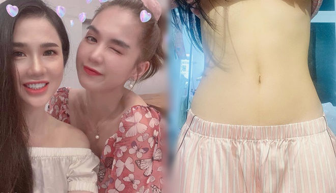 Chị gái Ngọc Trinh sau 2 lần sinh nở vẫn tự tin khoe eo con kiến