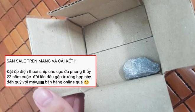 Cô gái hí hửng mua ốp điện thoại chỉ 1.000 đồng, nhận về lại là cục đá