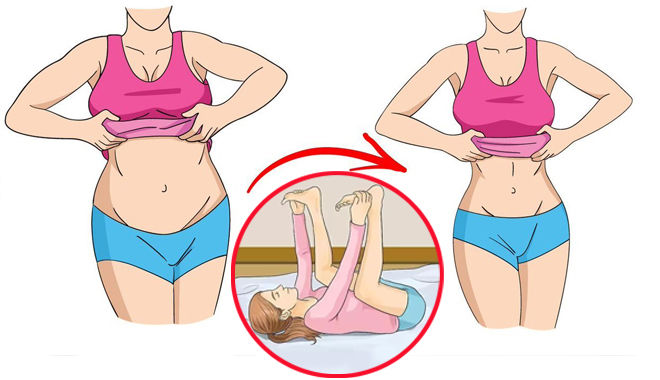 7 động tác yoga ngay trên giường giúp bụng nhỏ, chân thon
