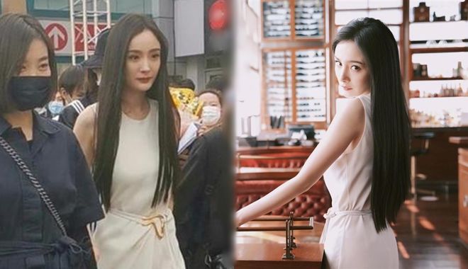 Ngoại hình đẹp xuất sắc của Dương Mịch trong ảnh chụp vội