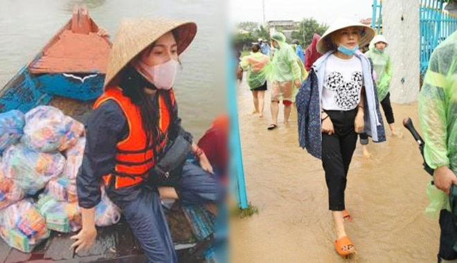 Hình ảnh sao Việt giản dị đi thiện nguyện khiến "vạn người thương"