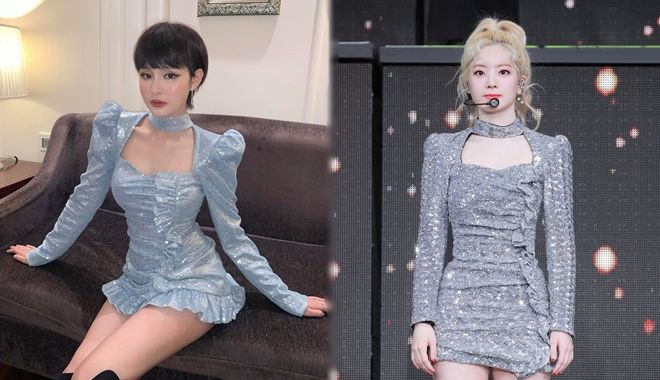 Hiền Hồ, Min và loạt sao Việt diện đồ giống hệt sao Hàn