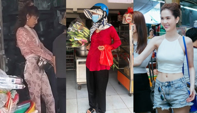 Style đi chợ và dự event "một trời một vực" của sao Việt