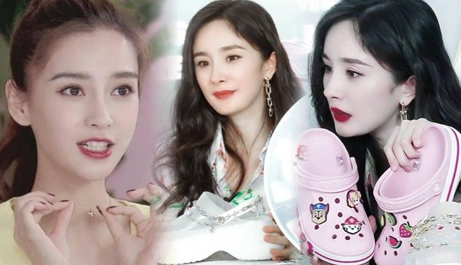 Sao Cbiz livestream “kiếm bộn”: Dương Mịch 1 giây bán 40.000 đôi dép