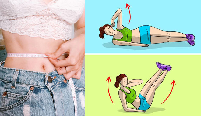 Cải thiện vòng bụng thẳng tưng sau 3 ngày với 10 bài tập tại nhà