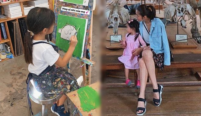 Trầm trồ con gái Hà Tăng 3 tuổi đã bộc lộ năng khiếu nghệ thuật