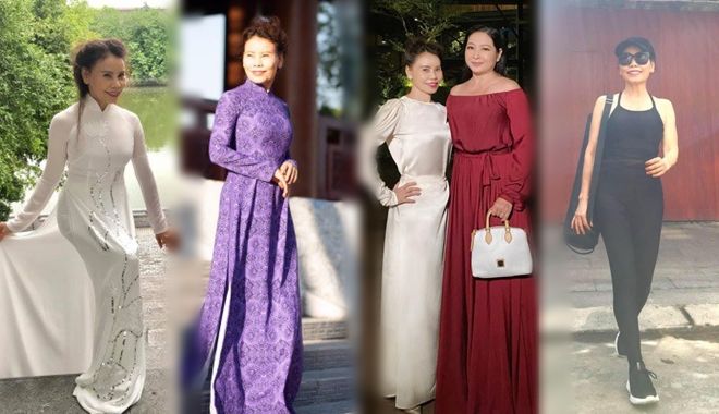 Nhờ chăm chỉ giữ dáng, mẹ Hà Hồ U70 không ngại trang phục khoe eo