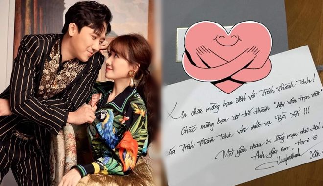 Hari Won công khai thư tay Trấn Thành gửi ngày chính thức yêu