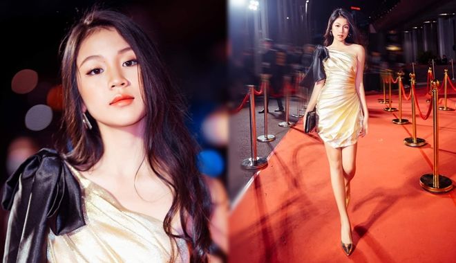 Con gái Lưu Thiên Hương: xinh đẹp, nổi bần bật trên thảm đỏ ở tuổi 16