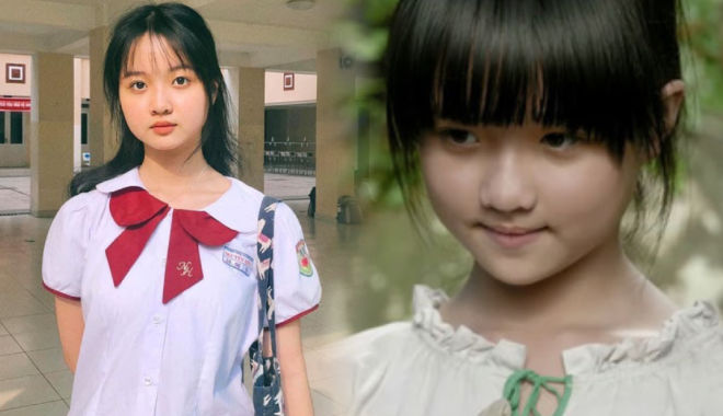 "Bé Mận" Lâm Thanh Mỹ sau 5 năm: Giờ là thiếu nữ cấp 3 xinh đẹp
