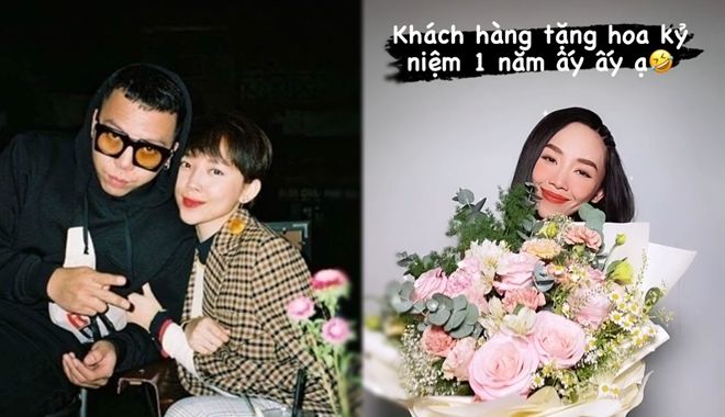 Hoàng Touliver tặng hoa kỷ niệm ngày cưới, Tóc Tiên lộ cách xưng hô lạ