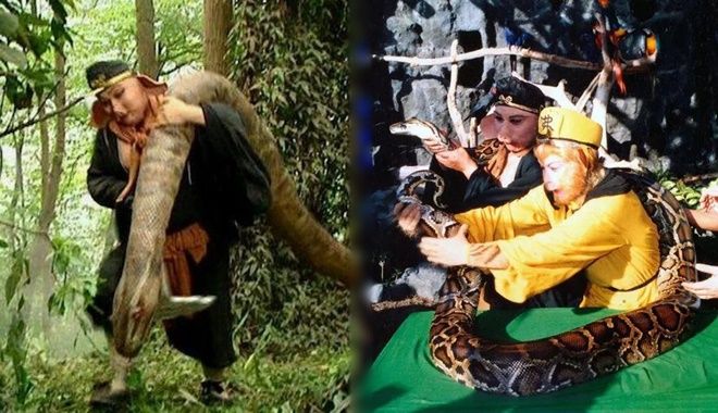 Tây Du Ký 1986 tiết lộ sự thật về cảnh quay đụng độ "Mãng xà tinh"