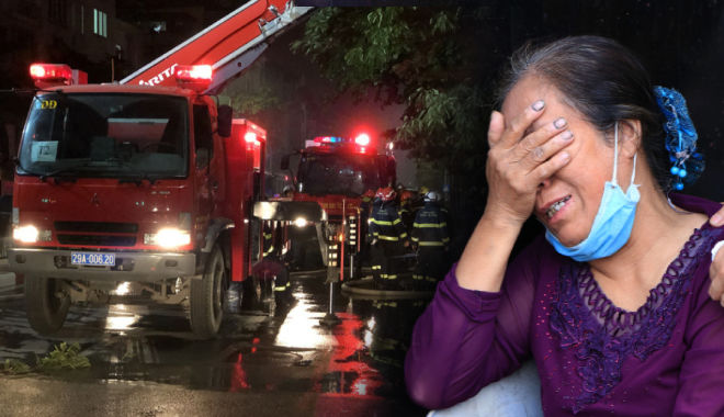 Người mẹ đau đớn, gào khóc trong vụ cháy khiến 4 người không qua khỏi
