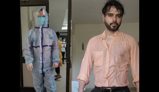 Bác sĩ Ấn Độ làm việc 24/7, người đầm đìa mồ hôi sau khi cởi áo bảo hộ