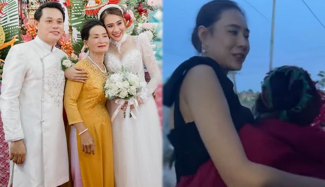 Hồ Bích Trâm về thăm mẹ Tính sau 3 ngày về nhà chồng, tiệc dư 10 bàn