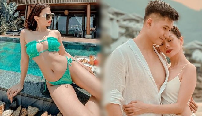 Lệ Quyên U40 vẫn tự tin diện bikini khoe vòng 1 "căng nét"